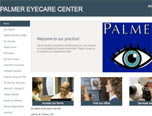 Tablet Screenshot of palmereyecare.com